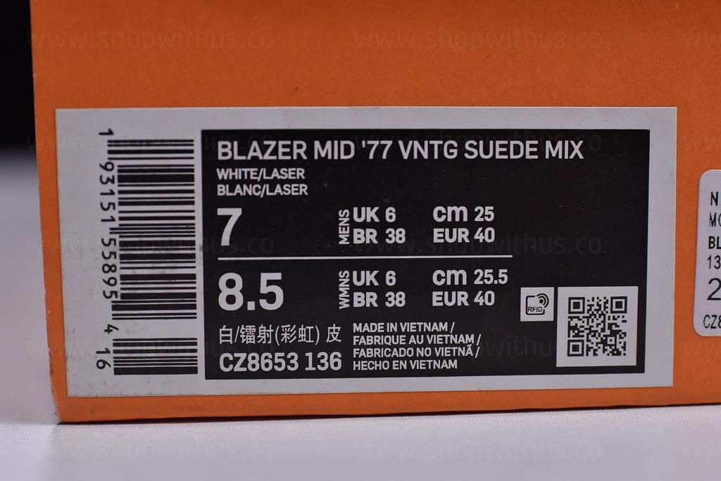 NikeMen's Blazer Mid 77 Vintage - Thermal White