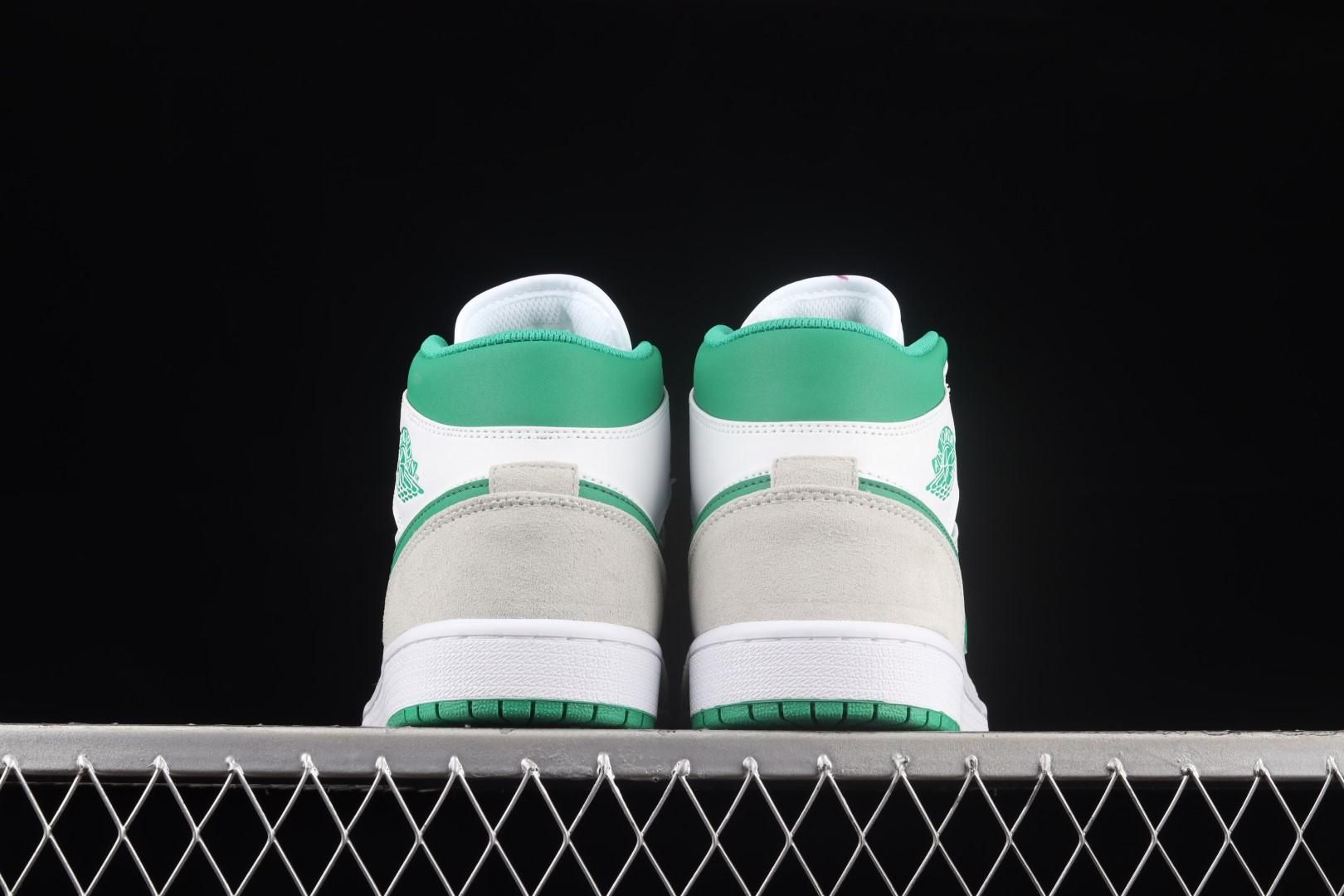 Air Jordan 1 AJ1 Mid - Grey Pine Green