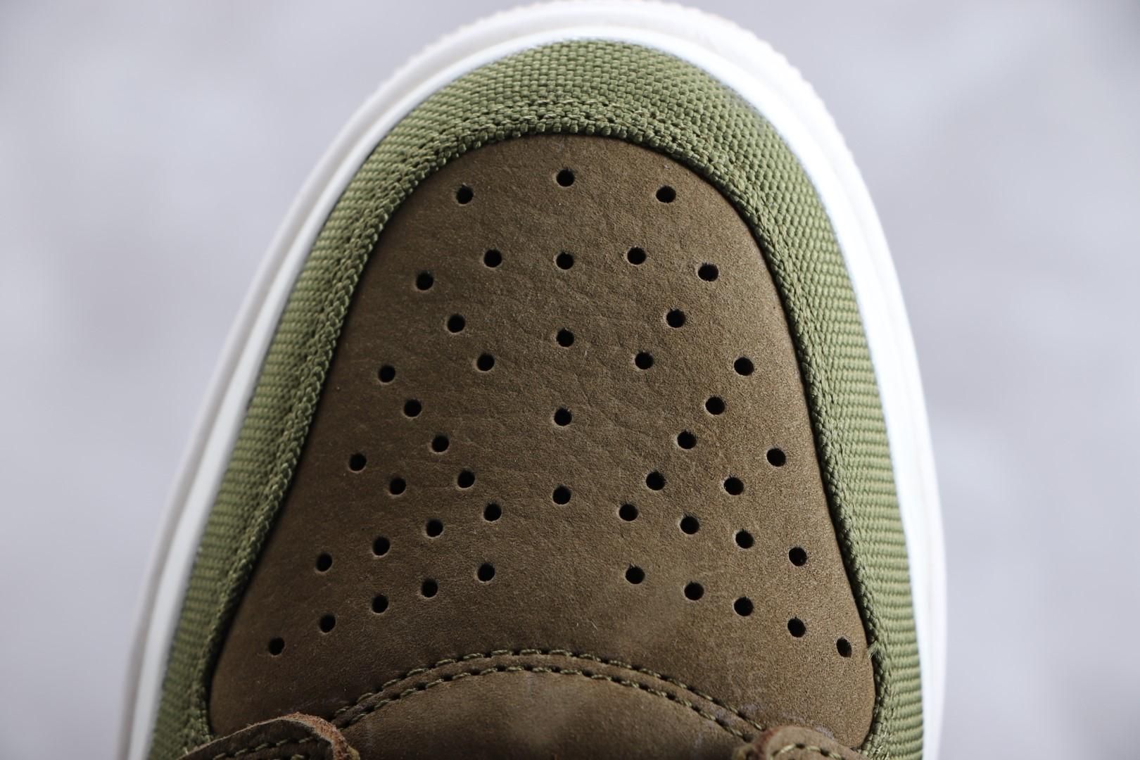 Air Jordan 1 AJ1 Retro High Double Strap - Olive Canvas