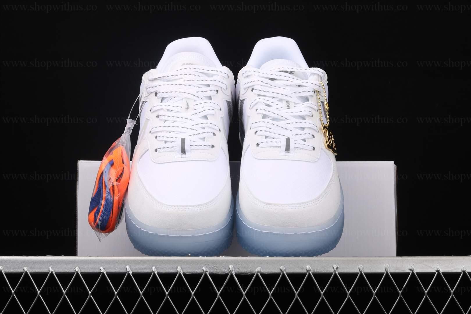 NikeAir Force 1 AF1 React - White Light Bone
