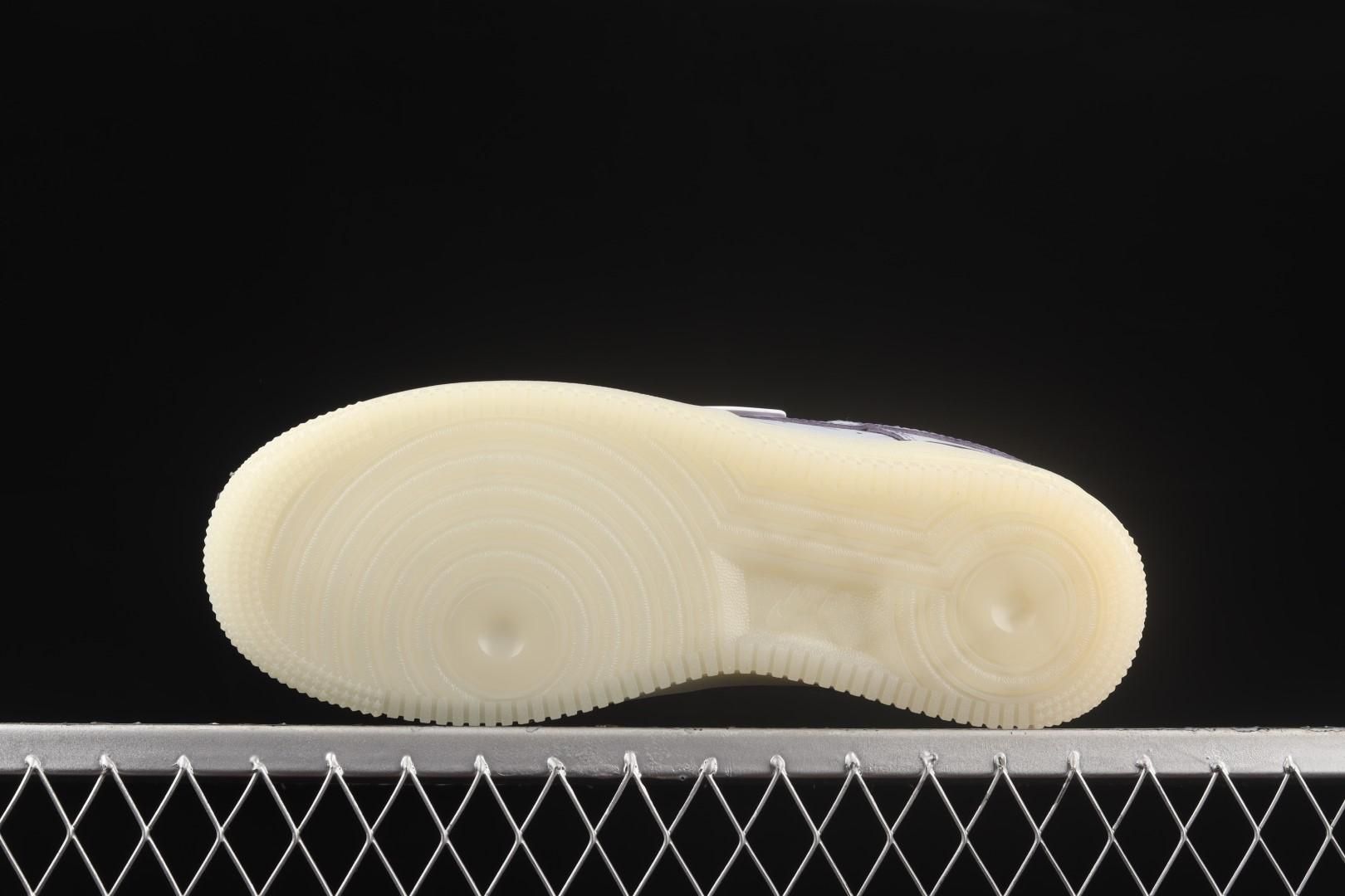 NikeUnisex Air Force 1 AF1 Low - Purple Skeleton Halloween