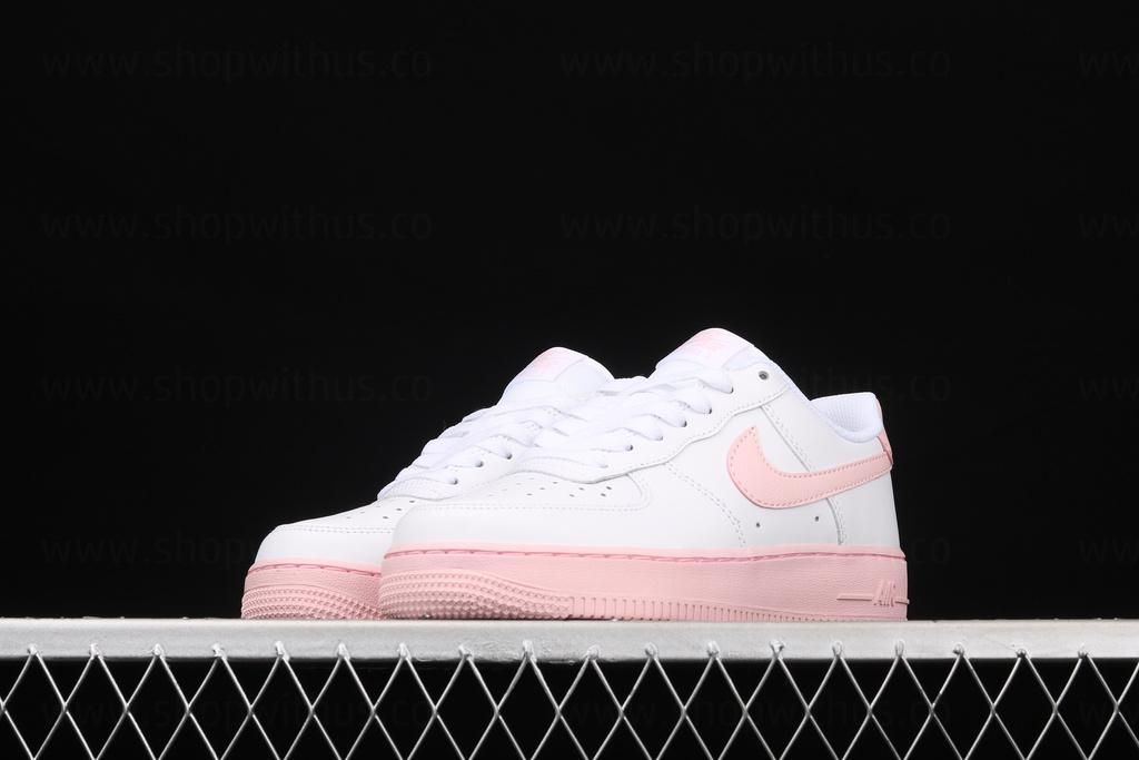 NikeAir Force 1 AF1 Low - White/Pink Foam