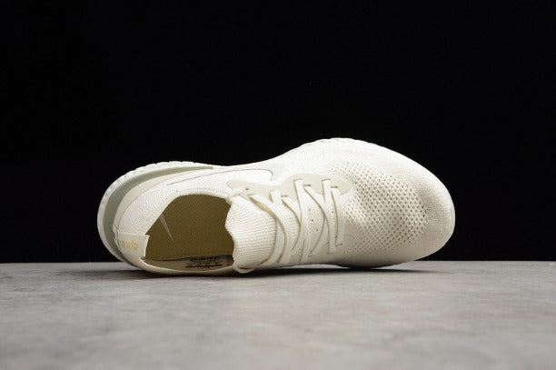 NikeUnisex Epic React Flyknit Running Shoes - Light Cream/Lemon Wash