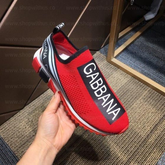 Dolce & Gabbana Sorrento Logo trainer - Red Black