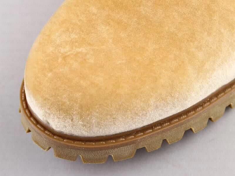 Off White xTimberland Velvet Boots - Camel