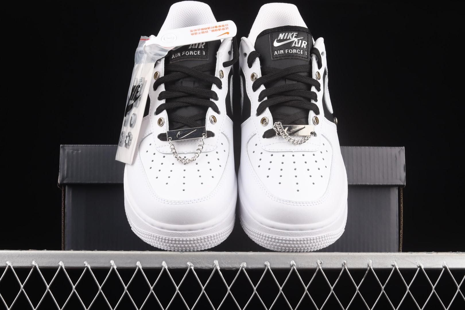 NikeMens Air Force 1AF1 Low '07 PRM - Silver Chain