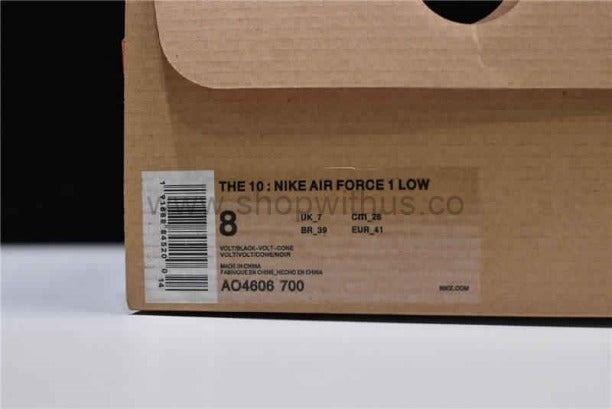 Off-White x NikeAir Force 1 Low - Volt
