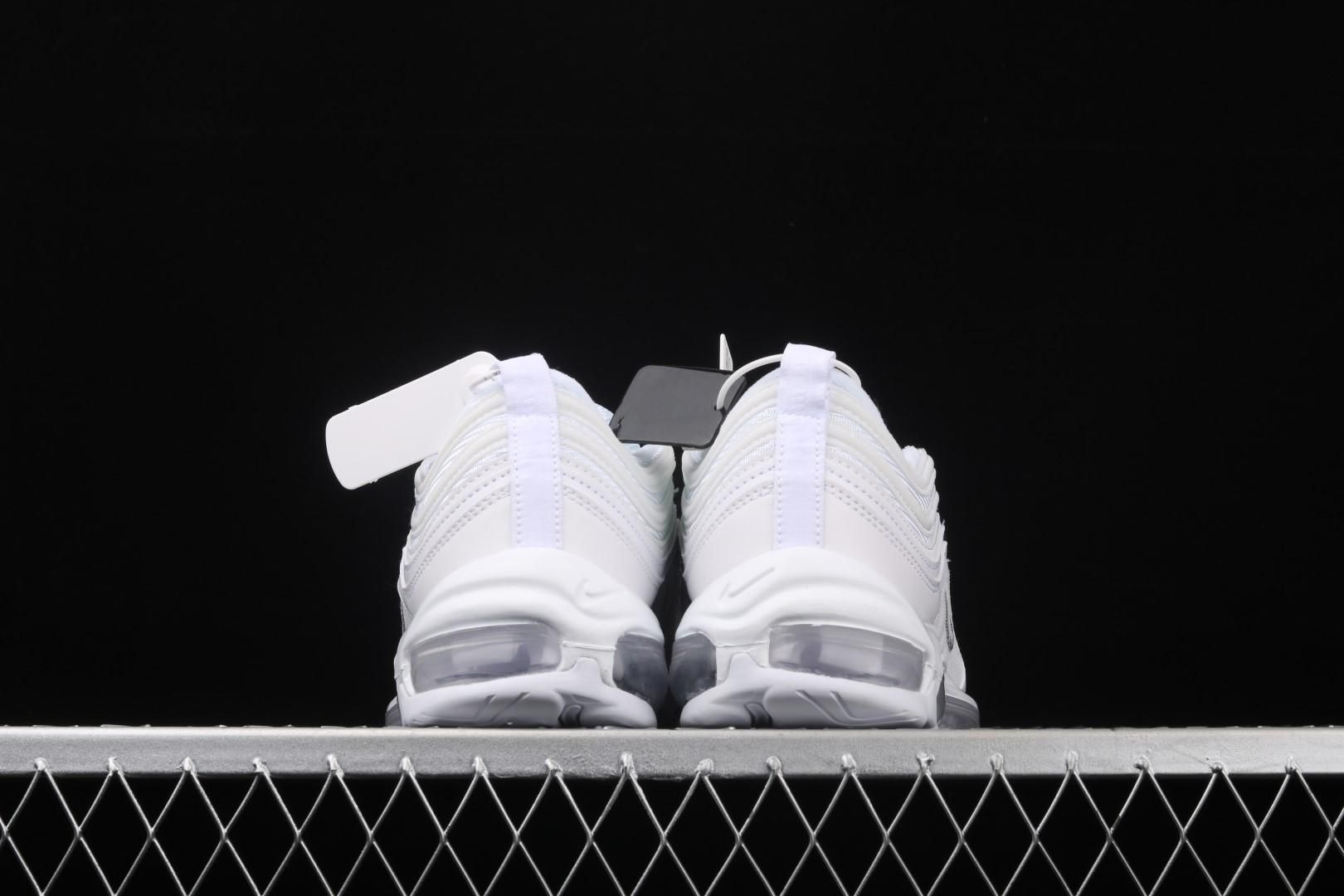 NikeUnisex Air Max 97 AM97 - Triple White/Wolf Grey