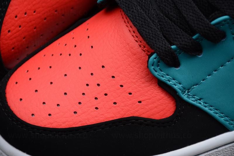 Air Jordan 1 AJ1 Mid - Bred/MultiColor