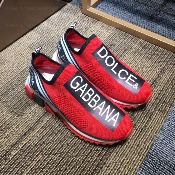 Dolce & Gabbana Sorrento Logo trainer - Red Black