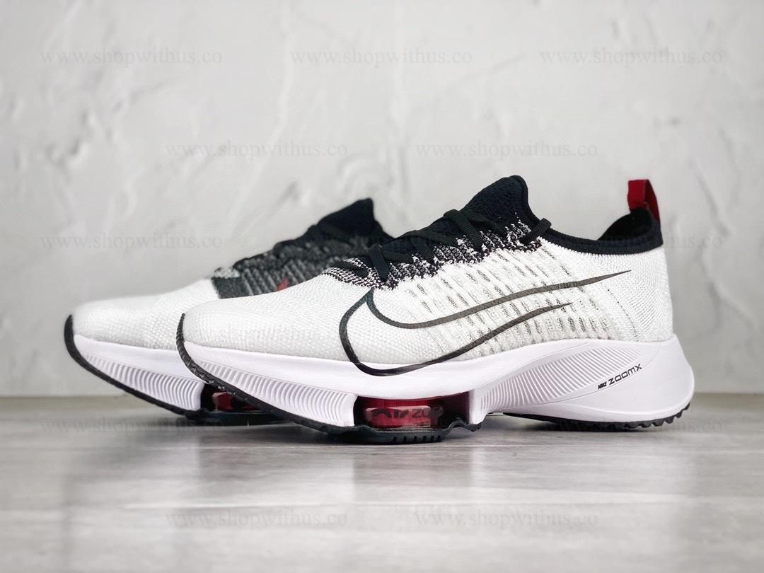 NikeAir Zoom Tempo NEXT% Flyknit - White/University Red