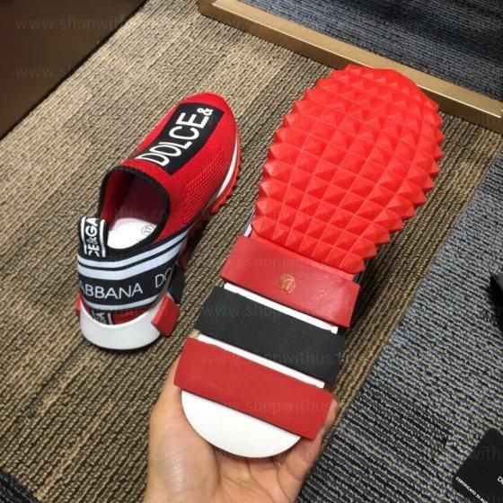 Dolce & Gabbana Sorrento Logo trainer - Red Black