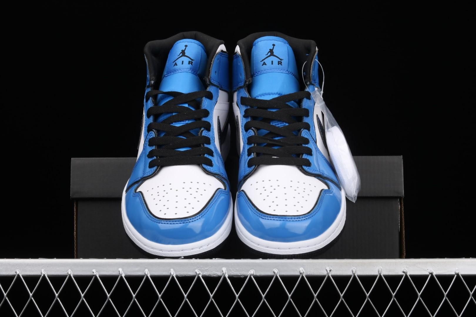 Air Jordan 1 AJ1 Mid - Signal Blue