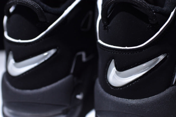 NikeAir More Uptempo Mid Basketball Shoe - Black/White