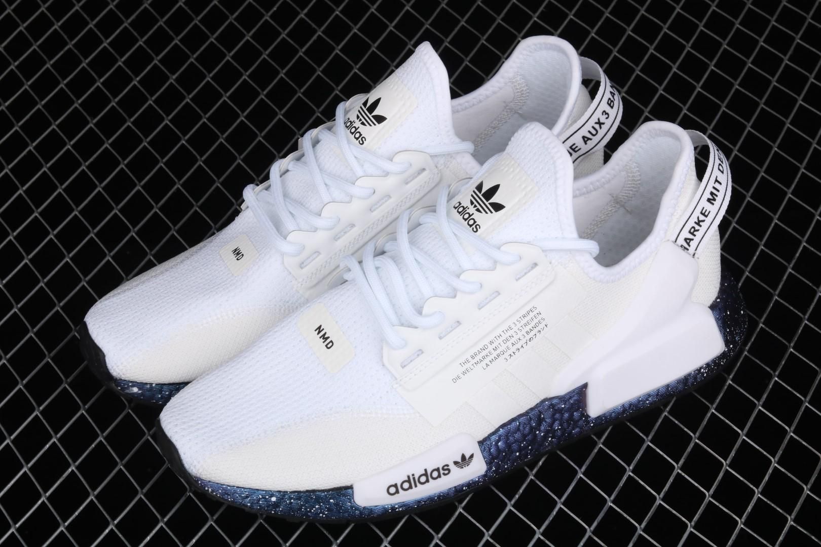 adidasMens NMD R1 V2 - White Speckled