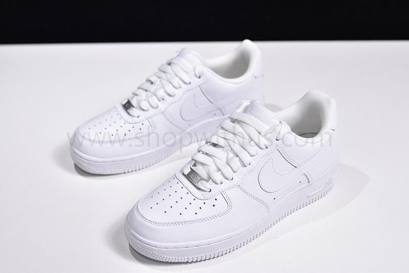 (Real Leather)NikeAir Force 1 AF1 07 - Triple White