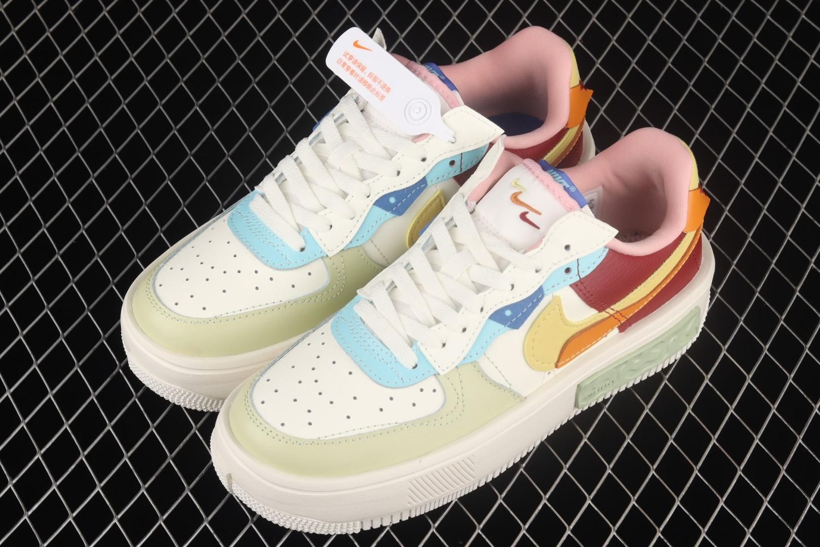 NikeUnisex Air Force 1 AF1 Fontanka - Sail Multi