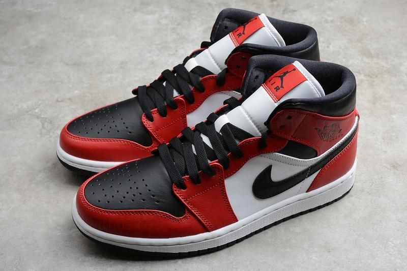 Air Jordan 1 AJ1 Mid - Chicago Black Toe