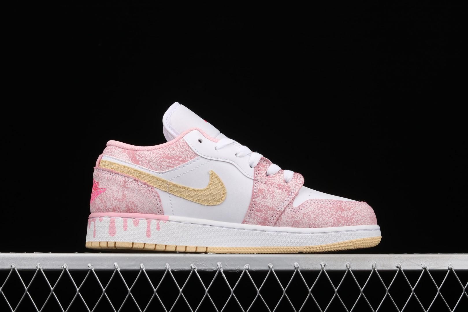 WMNS Air Jordan 1 AJ1 Low - Paint Drip