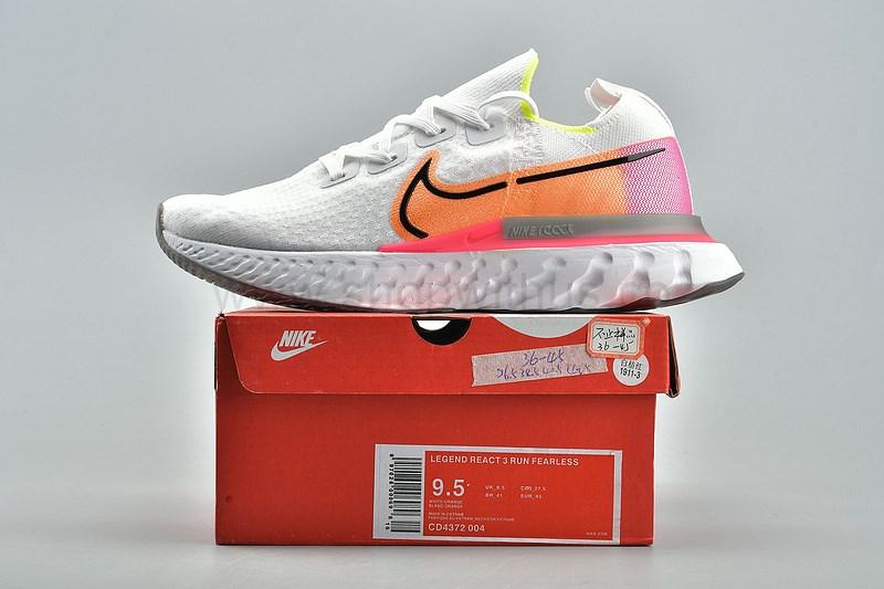 NikeLegend React 3 Run Fearless - White/Orange