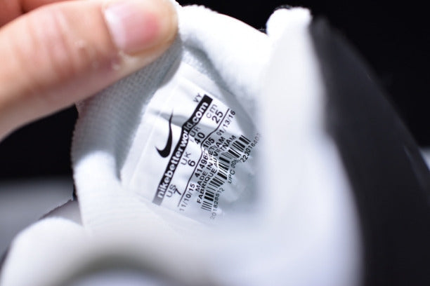 NikeAir More Uptempo Mid Basketball Shoe-White/Black/Red