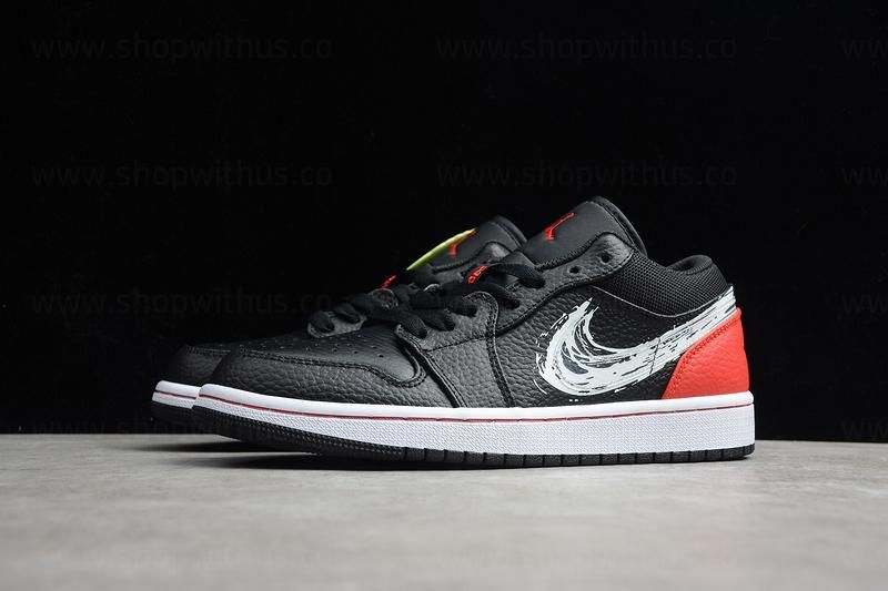 Air Jordan 1 AJ1 Low SE - Brushstroke Swoosh