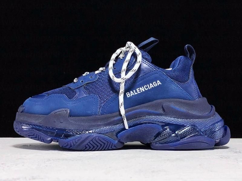 BalenciagaUnisex Triple S Clear Sole - Navy