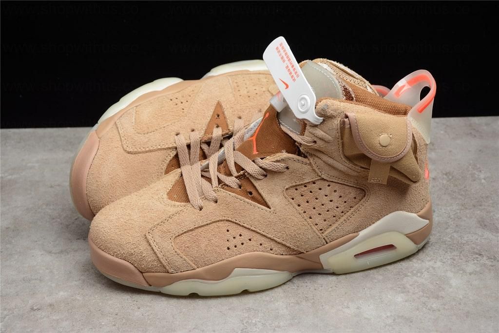 Travis Scott x Air Jordan 6 AJ6 - British Khaki
