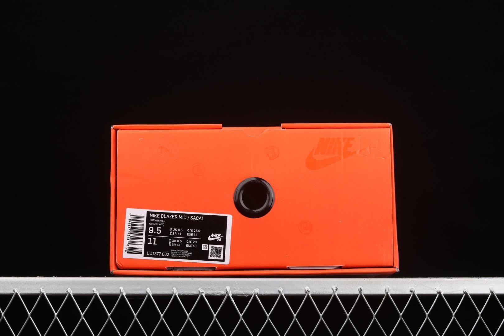NikeUnisex Blazer Low x sacai - Iron Grey