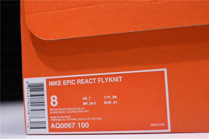 NikeUnisex Epic React Flyknit - White Fusion