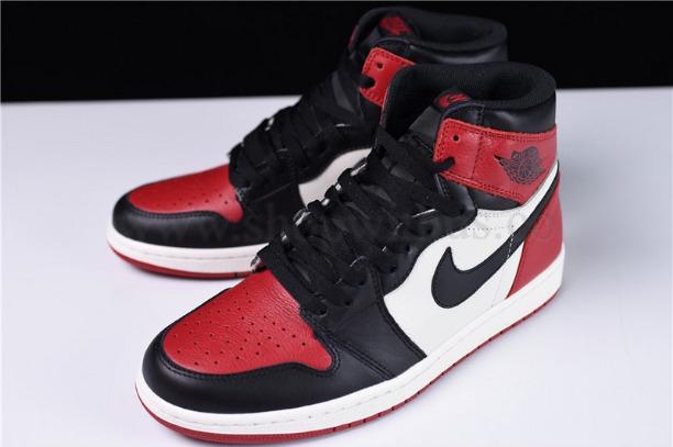 Air Jordan 1 AJ1 Retro High - Bred Toe