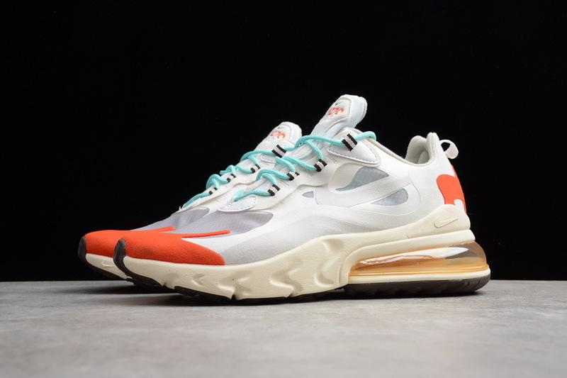 NikeAir Max 270 React - Light Beige/Chalk