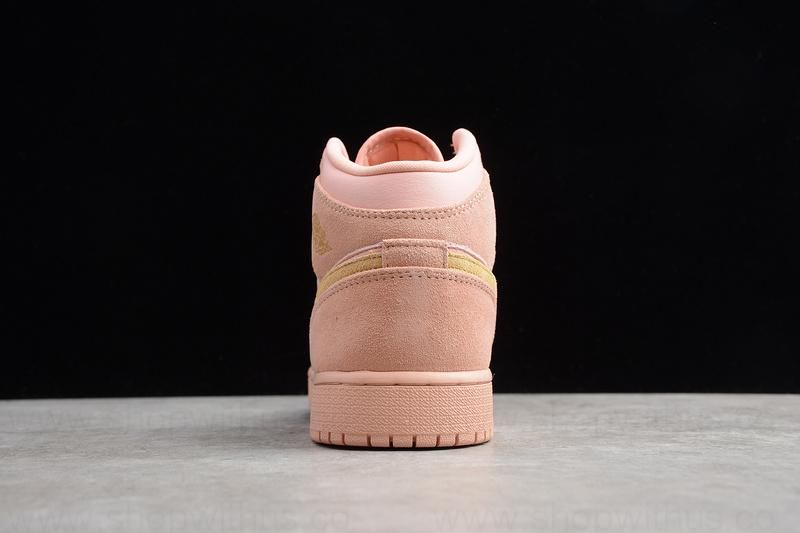 Unisex Air Jordan 1 AJ1 Mid - Coral Gold