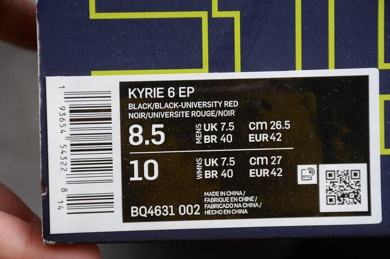 NikeMens Kyrie 6 - Bred