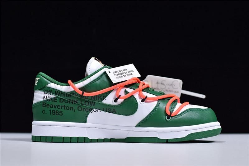 Off-White x NikeSB Dunk Low - Pine Green