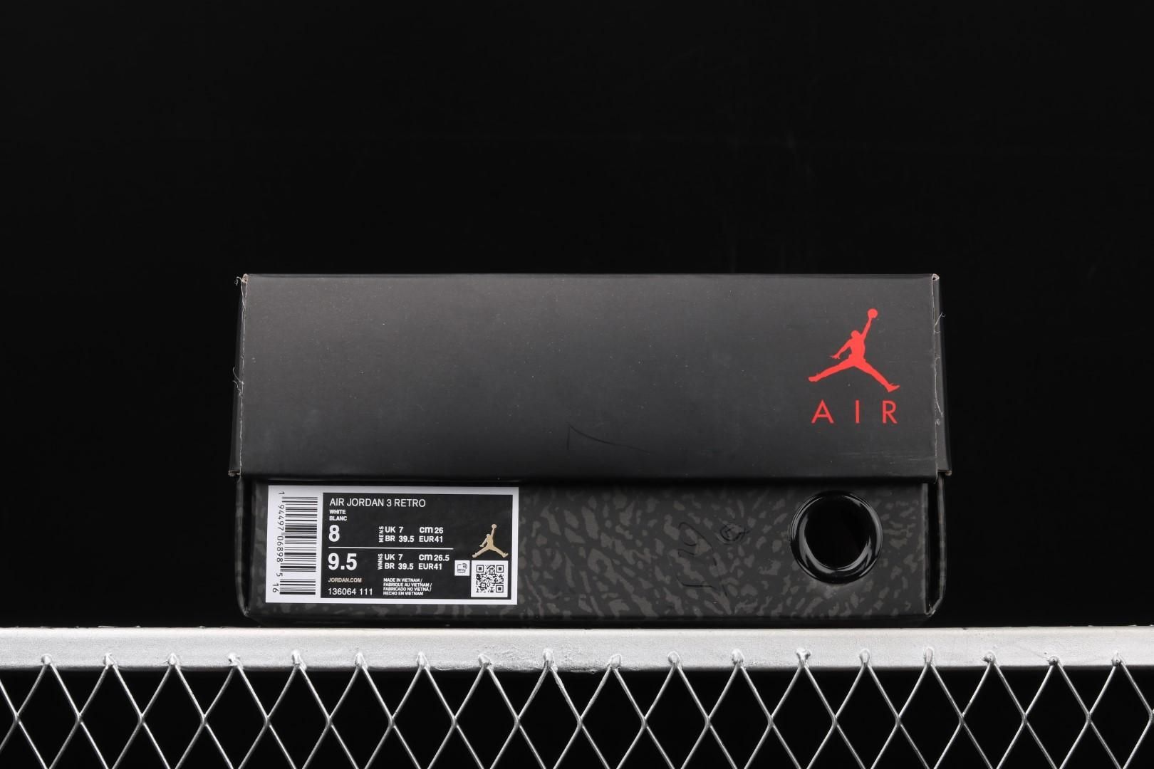 Air Jordan 3 AJ3 Retro - Pure White