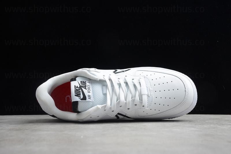 NikeAir Force 1 AF1 React - White/Black/Red