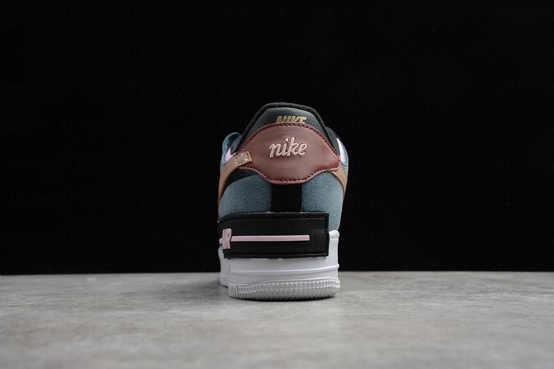 NikeUnisex Air Force 1 AF1 Shadow - Black Metallic