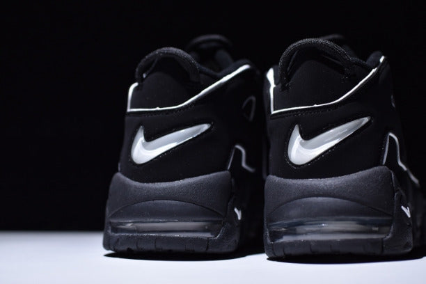 NikeAir More Uptempo Mid Basketball Shoe - Black/White