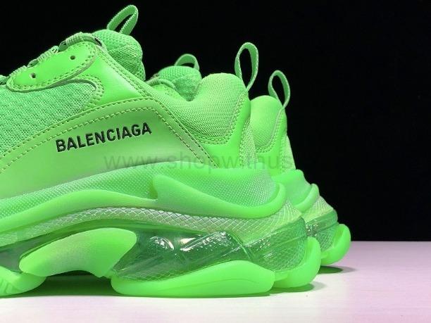BalenciagaUnisex Triple S Clear Sole -  Neon Green