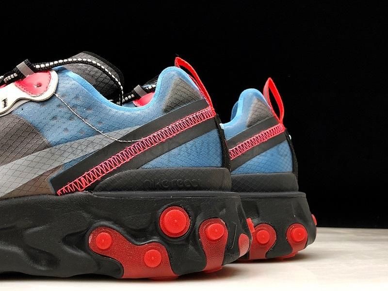 NikeMen's React Element 87 - Blue Chill/Solar Red