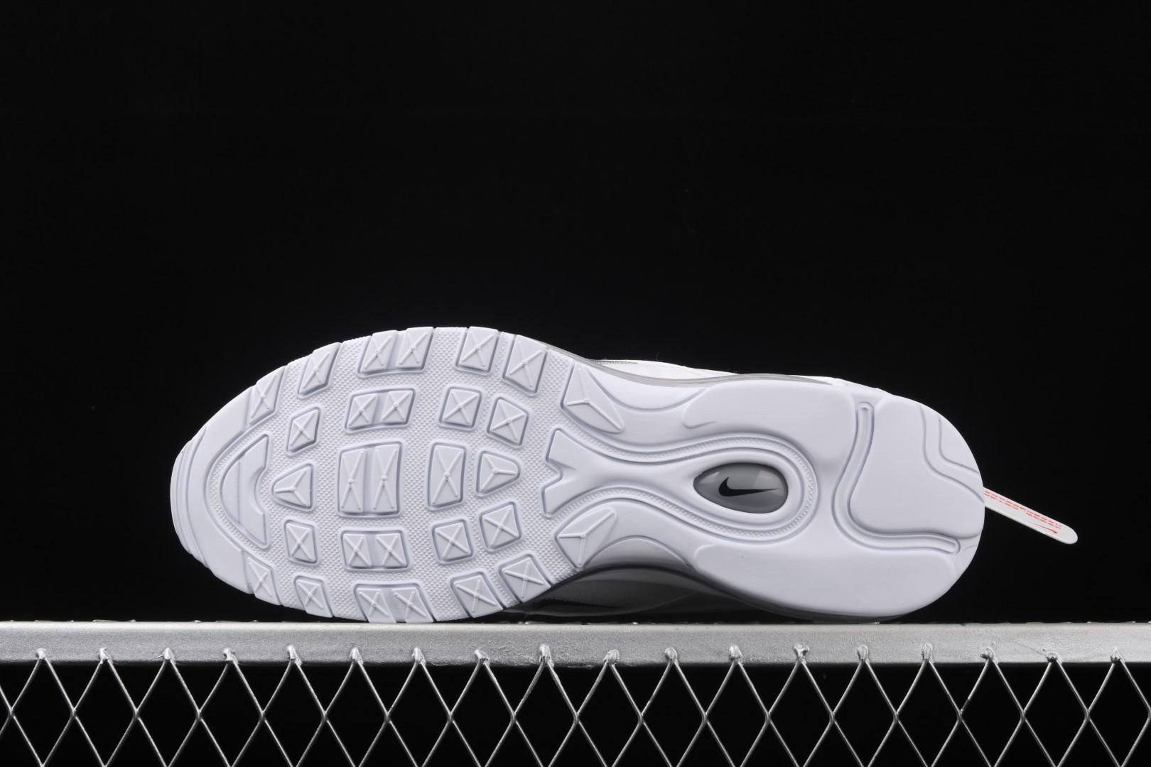 NikeUnisex Air Max 97 AM97 - Triple White/Wolf Grey