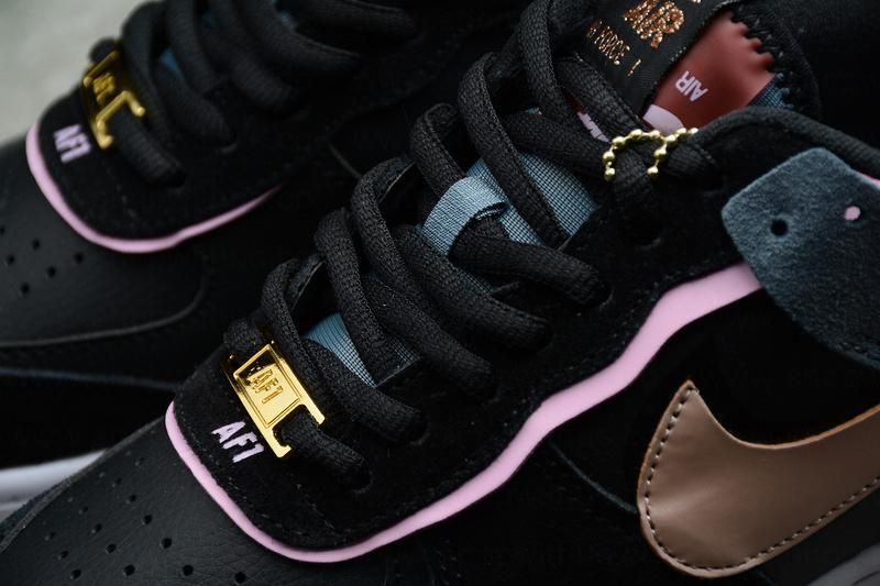 NikeUnisex Air Force 1 AF1 Shadow - Black Metallic