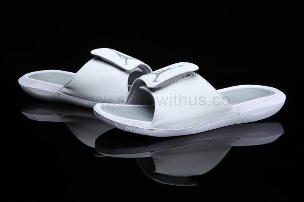 Air Jordan Hydro 6 Slide - White/Pure Platinum