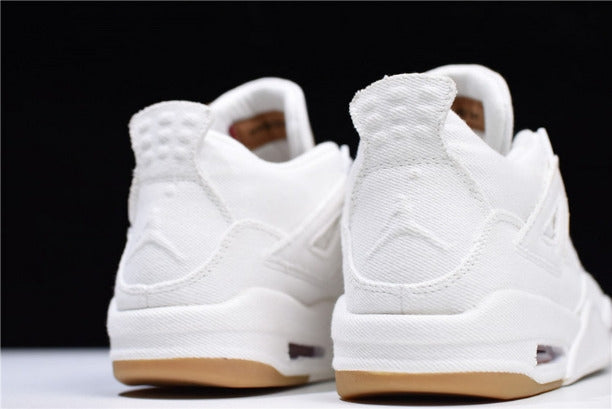 Levi's x Air Jordan 4 AJ4 Retro (Levi's Tag) - White Denim