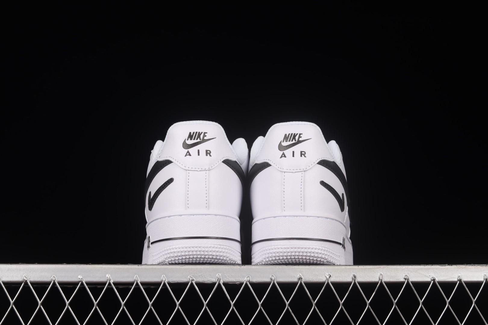NikeUnisex Air Force 1 AF1 Low '07 FM - Cut Out Swoosh White/Black