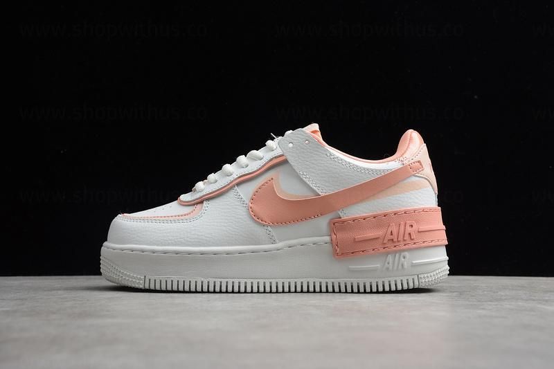 NikeUnisex Air Force AF1 Shadow Washed Coral - Main Image
