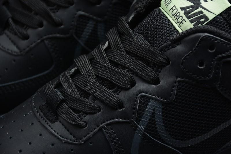 NikeUnisex Air Force 1 AF1 React - Black Violet Star Barely Volt