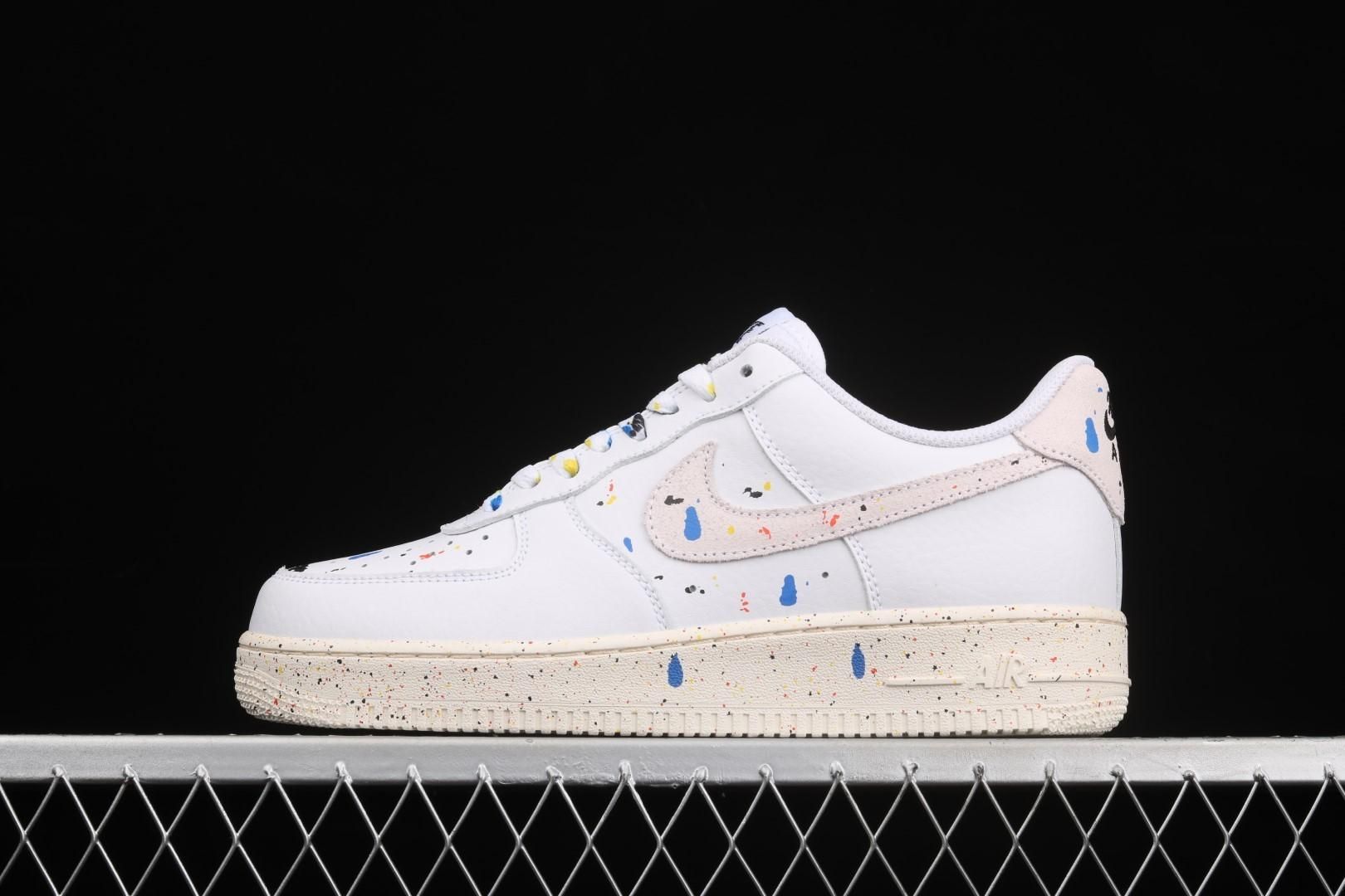 NikeUnisex  Air Force 1 AF1 Low '07 LV8 - Paint Splatter/White