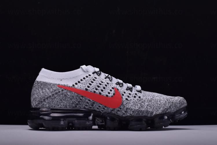 NikeAir VaporMax  Flyknit - Platinum Red/Black